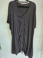 GAARD COTTON SHORT SLEEVE OVERSIZE TOP BLACK SIZE XL