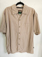 HEMP HORT SLEEVE SHIRT BEIGE SIZE M