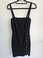 BEC AND BRIDGE POLY ELASTANE MINI DRESS BLACK SIZE 8