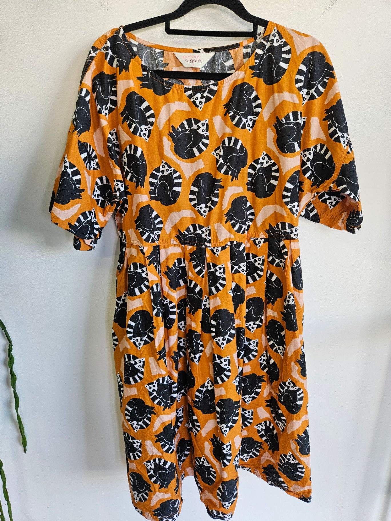 GORMAN ORGANIC COTTON DRESS RUST LEMUR SIZE 8