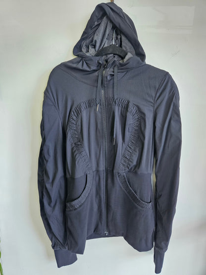LULULEMON ACTIVE REVERSIBLE JACKET BLACK/CHARCOAL SIZE S