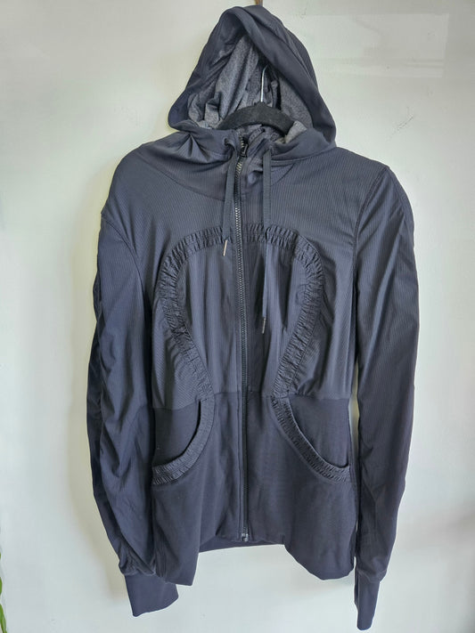 LULULEMON ACTIVE REVERSIBLE JACKET BLACK/CHARCOAL SIZE S