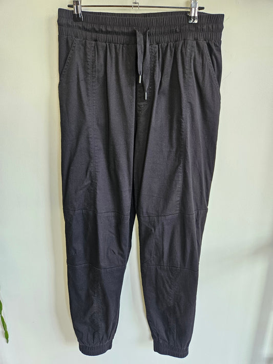 LORNA JANE COTTON ACTIVE PANTS BLACK SIZE S