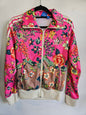 ADIDAS NYLON ACTIVE JACKET PINK FLORAL SIZE 10