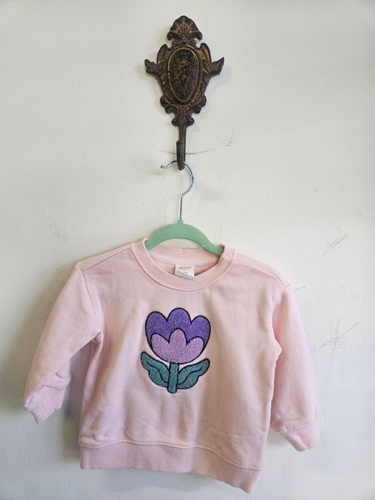 SEED COTTON SWEATER LIGHT PINK SIZE 3-6M