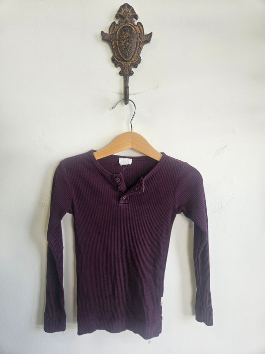 JAMIE KAY COTTON LONG SLEEVE TOP WINE SIZE 4