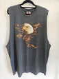HARLEY DAVIDSON COTTON SLEEVELESS TOP GREY SIZE XL