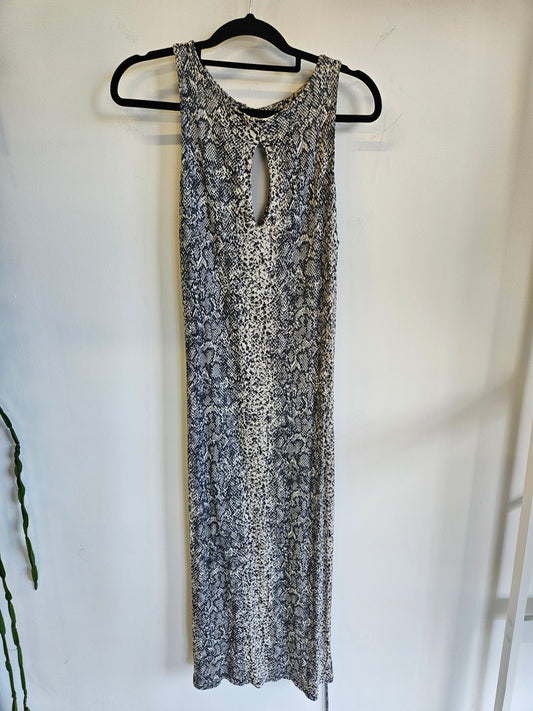 DAVID POND VISCOSE DRESS SNAKE PRINT SIZE 10