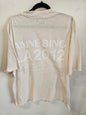 ANINE BING ORGANIC COTTON T SHIRT PALE PINK SIZE M
