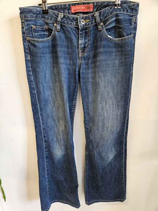 JEANSWEST DENIM BOYFRIEND JEANS DARK BLUE SIZE 12