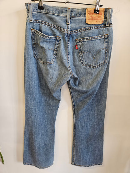 LEVIS 527 DENIM JEANS MID BLUE SIZE 28/30