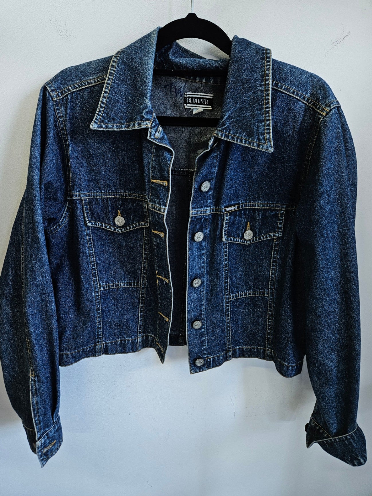 BLOOPER DENIM JACKET DARK BLUE SIZE M