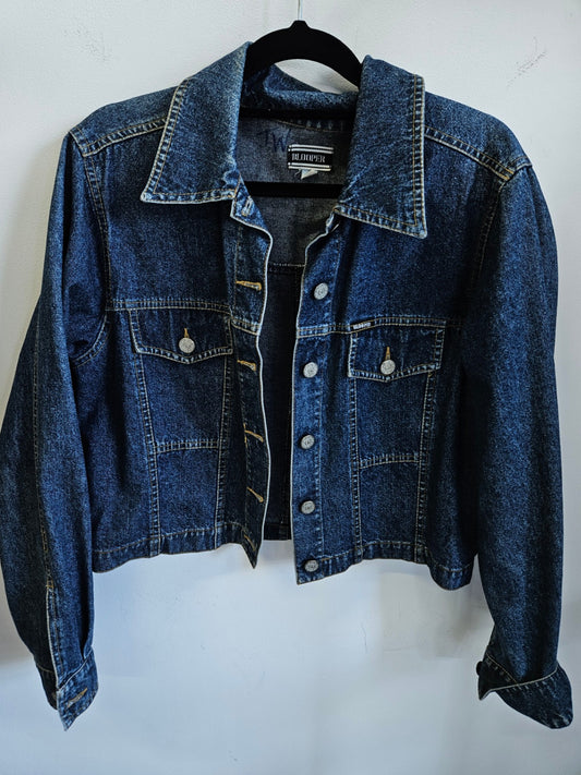 BLOOPER DENIM JACKET DARK BLUE SIZE M