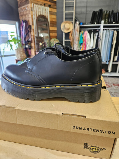 DR MARTENS PATENT LEATHER SHOES BLACK SIZE UK12