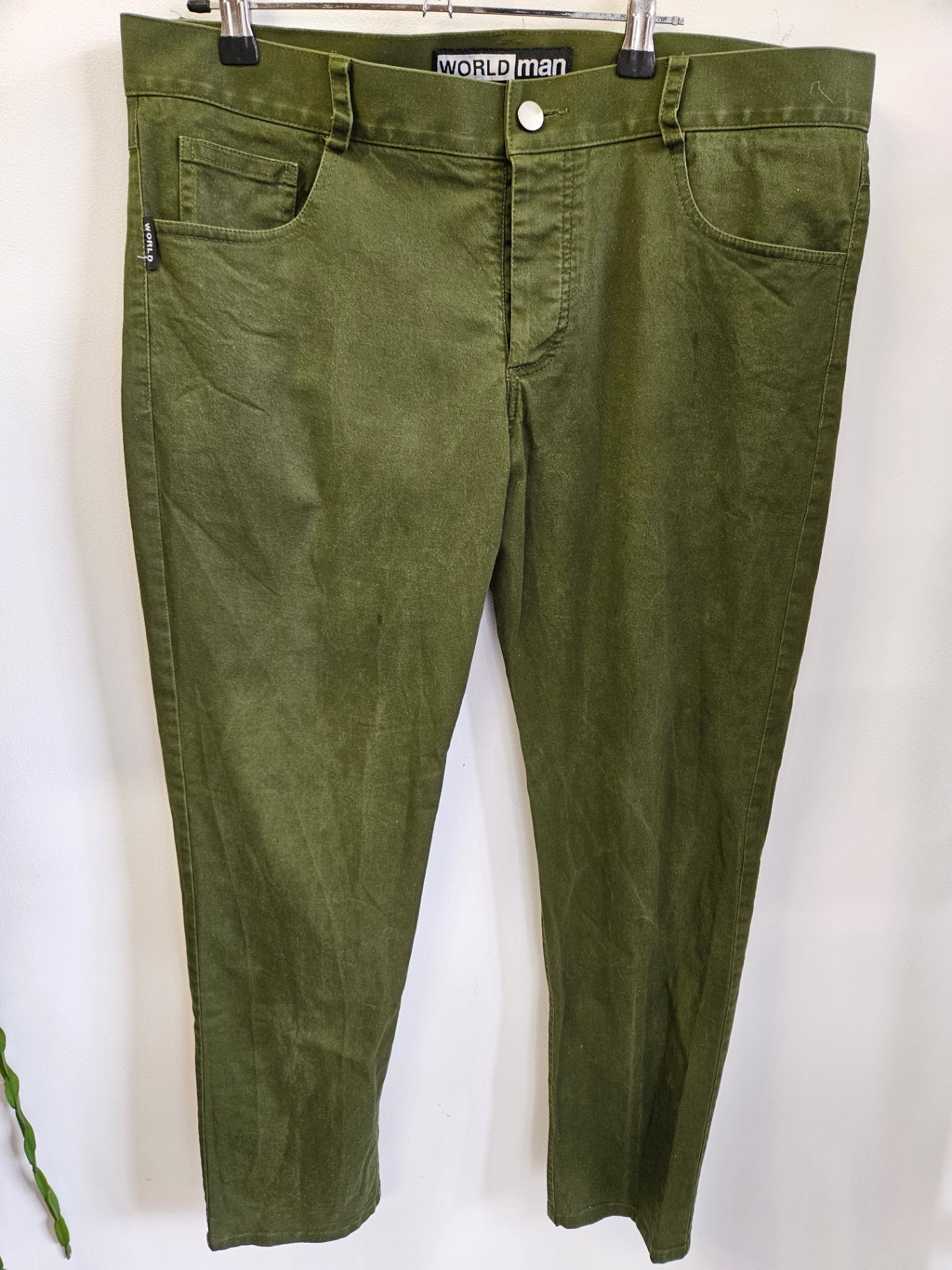 WORLD COTTON PANTS KHAKI SIZE L