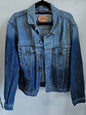 LEVIS DENIM JACKET TWO TONE BLUE SIZE M