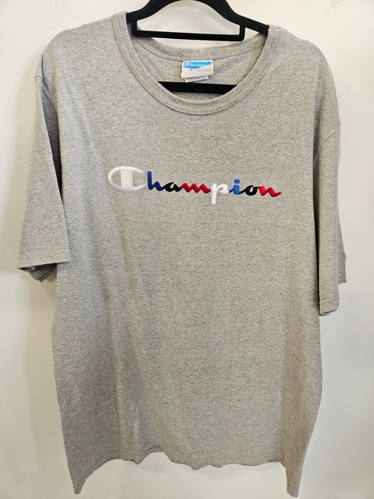 CHAMPION COTTON T SHIRT GREY SIZE XL