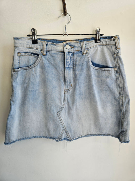 RIP CURL RIP CUR;L SKIRT LIGHT BLUE SIZE L