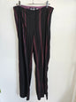 ANNAH STRETTON PANTS BLACK RED STRIPE SIZE 14