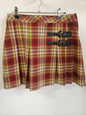 NEXT WOOL BLEND SKIRT RED GREEN CREAM PLAID SIZE 8