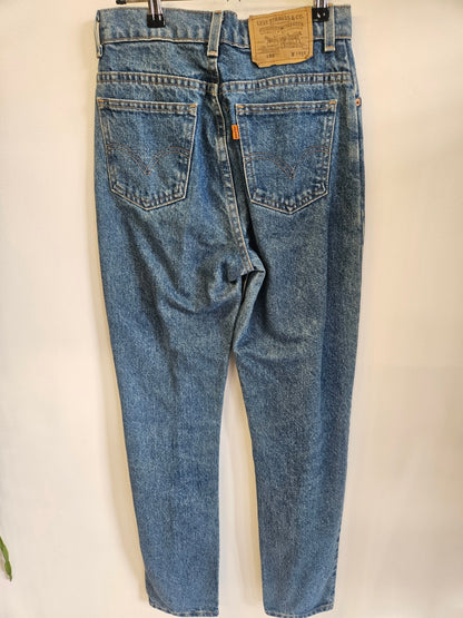 LEVIS 653 DENIM JEANS MID BLUE SIZE S