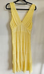 HARLOW CHIFFON FORMAL MAXI DRESS YELLOW SIZE 10