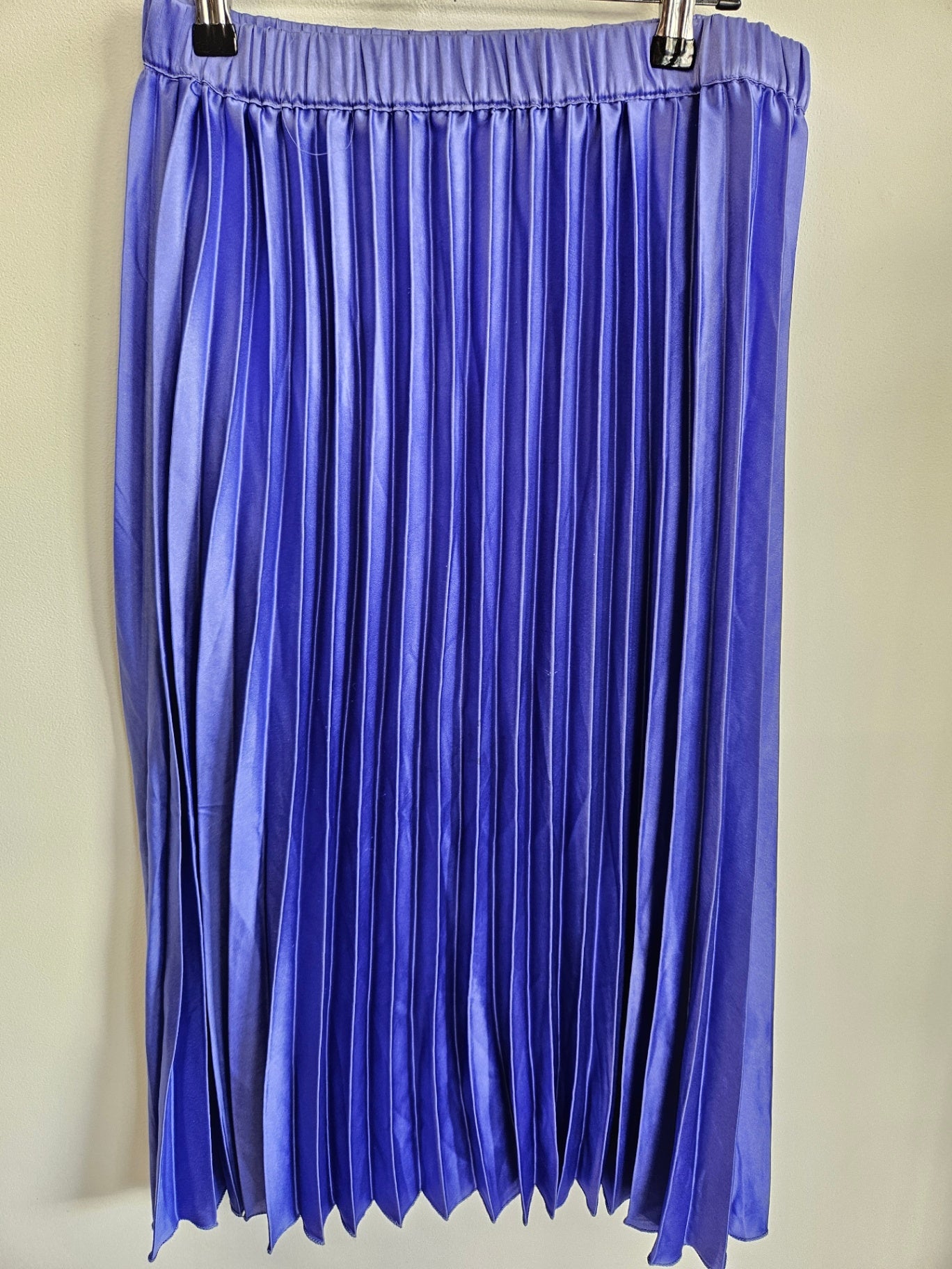 ASOS PLEATED MIDI SKIRT PURPLE SIZE S