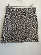 TOPSHOP VISCOSE BLEND MINI SKIRT LEOPARD SIZE S