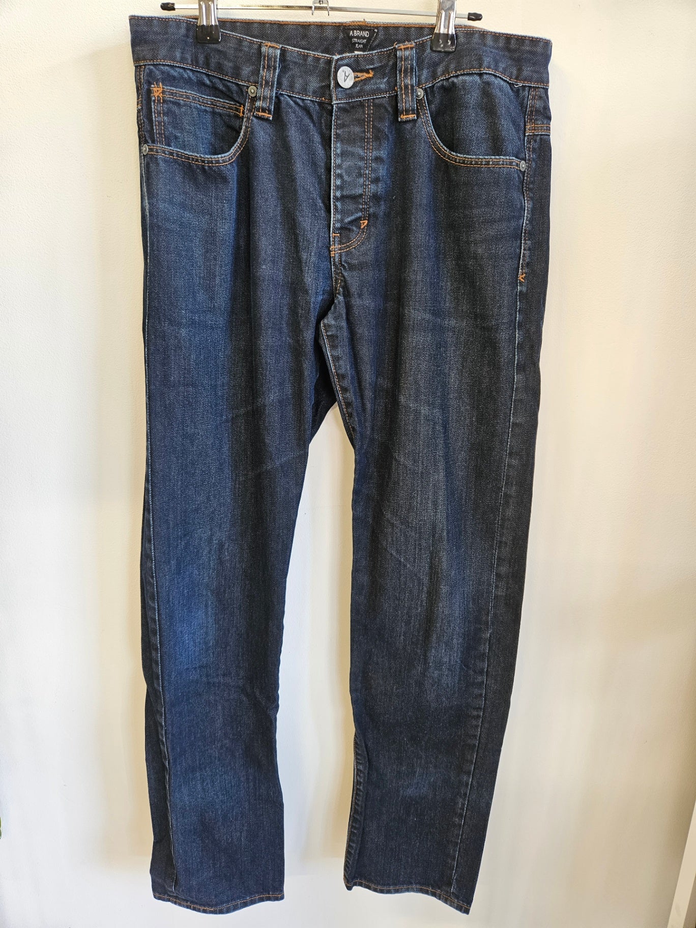 A BRAND DENIM JEANS DARK BLUE SIZE 30