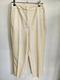 ZARA VISCOSE BLEND PANTS CREAM SIZE S