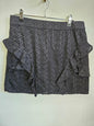 ONLY COTTON EYELET MINI SKIRT BLACK SIZE M
