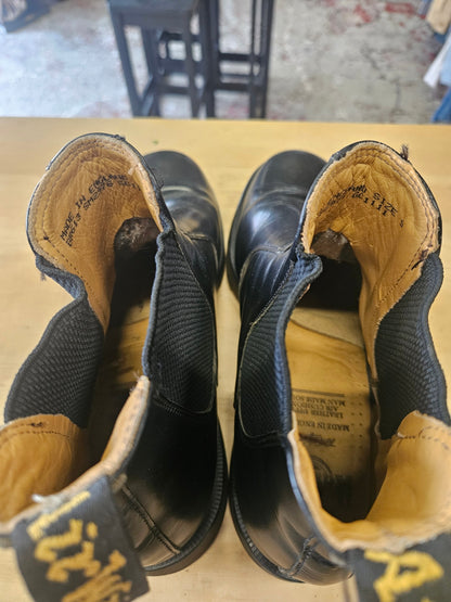 DR MARTENS LEATHER CHELSEA BOOTS BLACK SIZE 9US