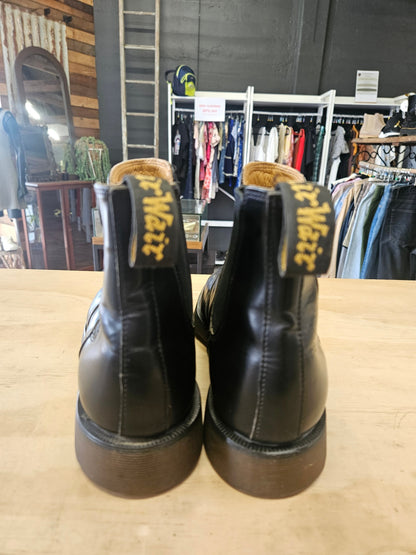 DR MARTENS LEATHER CHELSEA BOOTS BLACK SIZE 9US