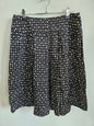 NOA NOA COTTON RAYON SKIRT BLACK WHITE SPOT SIZE S