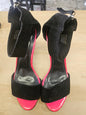 ISABELLA ANSELMI SUEDE HEELS BLACK HOT PINK SIZE 40