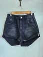 ONE TEASPOON DENIM SHORTS BLACK SIZE 24