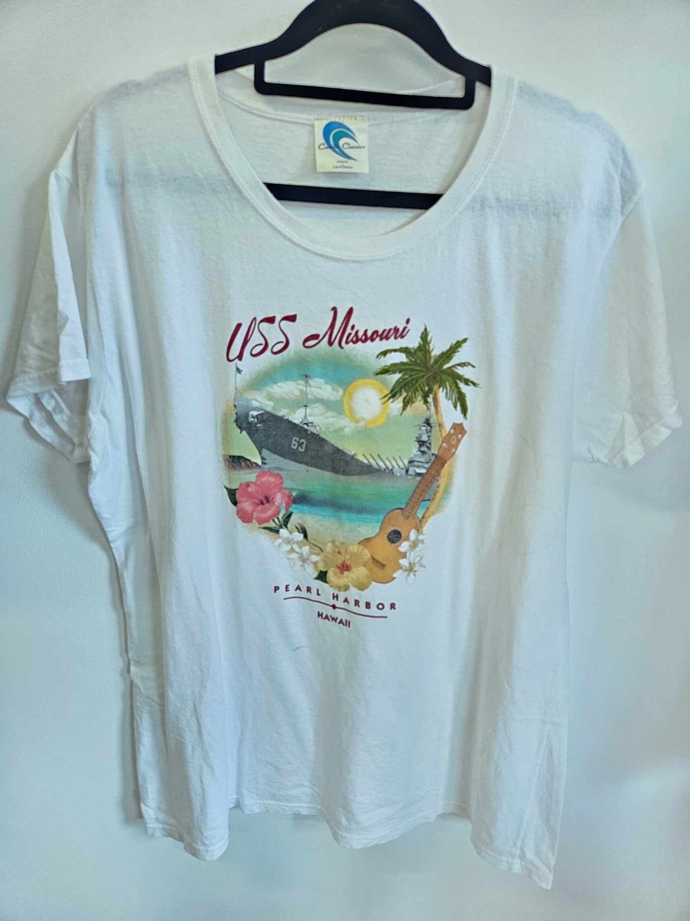 COASTAL CLASSICS COTTON T SHIRT WHITE SIZE M