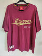 AUTHENTICS QLD 2009 COTTON T SHIRT MAROON SIZE XL