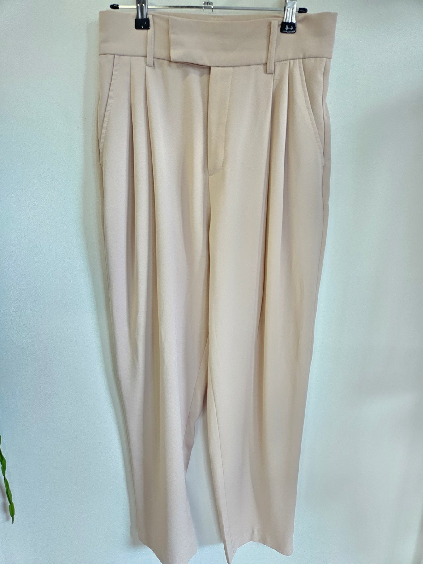 ATMOS&HERE POLYESTER PANTS BEIGE SIZE 10