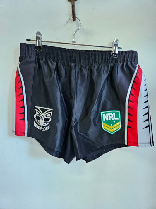 NRL LEAGUE SHORTS WARRIORS 2024 BLK/RED/WHT SIZE S