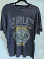 HURLEY COTTON T SHIRT CHARCOAL SIZE L