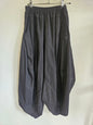 HK LINGLIANG COTTON LINEN BLEND BOHO PANTS BLACK SIZE S