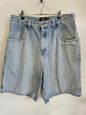 RUSTY DENIM BAGGY JORTS LIGHT BLUE SIZE 34