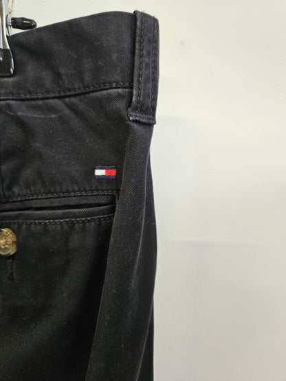 TOMMY HILFIGER COTTON PANTS BLACK SIZE 34/34
