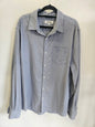JUST JEANS COTTON SHIRT GREY BLUE SIZE L