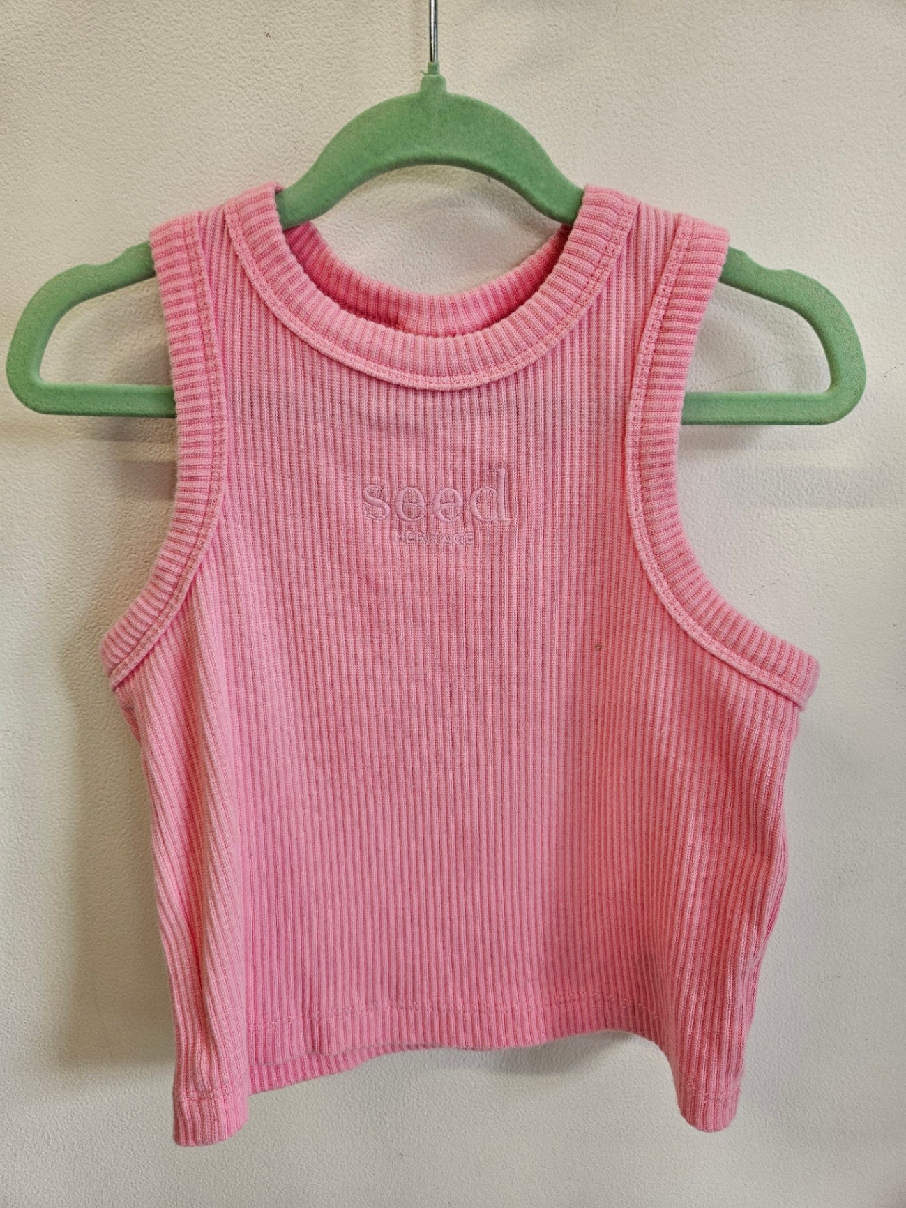 SEED COTTON SLEEVELESS TOP PINK SIZE 4Y