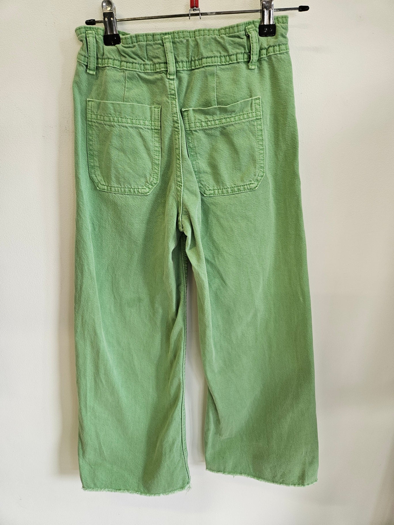 ZARA DENIM PANTS GREEN SIZE 10Y