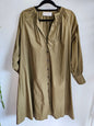 GREGORY COTTON SMOCK DRESS KHAKI SIZE 6
