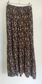 MAX VISCOSE SKIRT BLACK PAISLEY SIZE 16