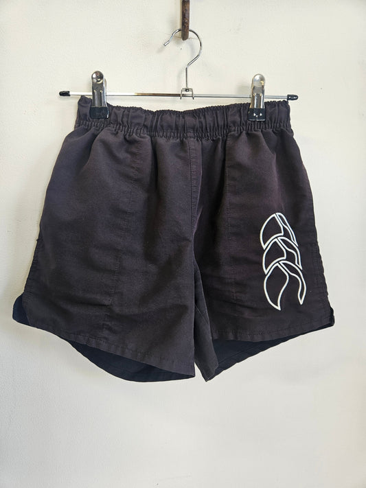 CANTERBURY NYLON SHORTS BLACK SIZE 10